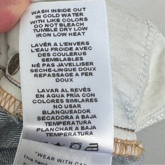 NWT Good American Good Classic Jeans Indigo Blue Size 20 High Rise Distressed - Picture 12 of 15